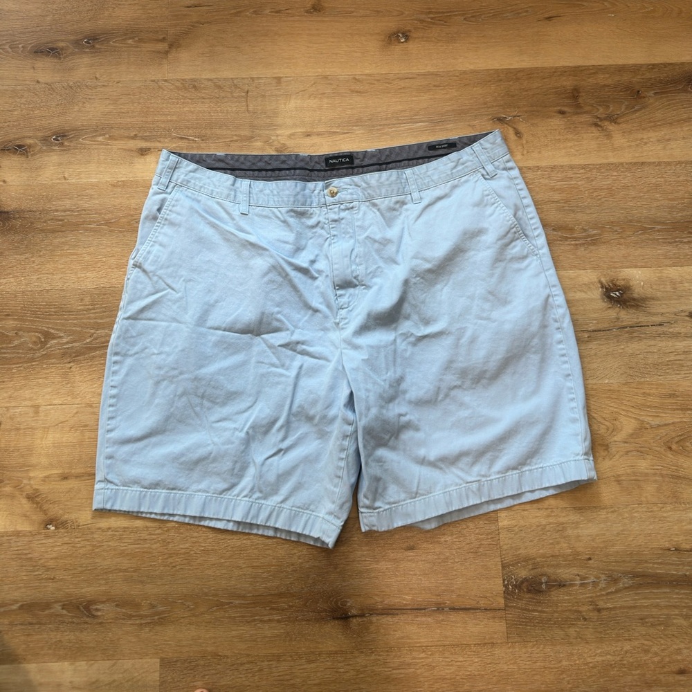 Nautica Men's Deck Shorts in Light Blue